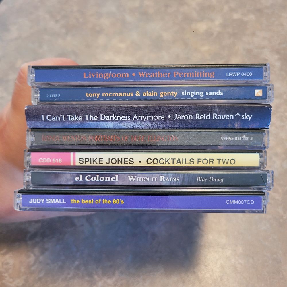 Mixed 7 CD Lot Randy‎ Weston Spike Jones Tony McManus Jaron Reid Raven Sky Folk